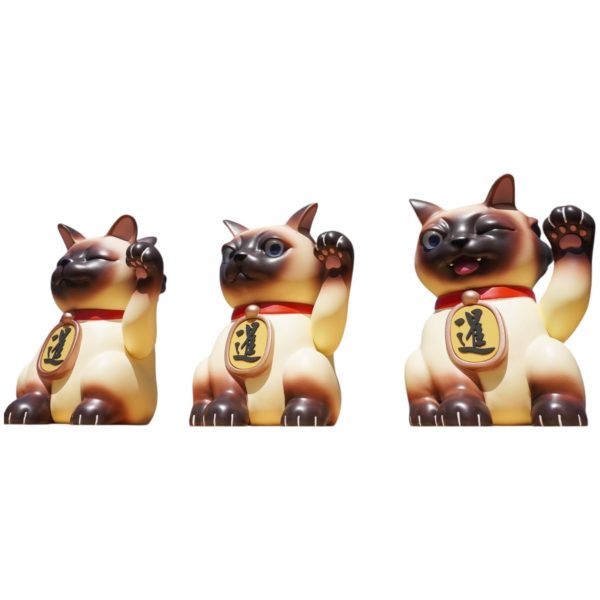 |Toy・Cargo| Three Faced Maneki Neko - Ture Color Siam
