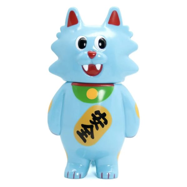|Toy・Cargo| Flat Cat - Blue Maneki