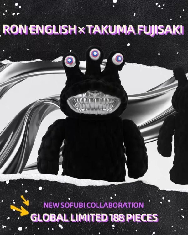 Toy・Cargo| Takuma Fujisaki x Ron English – JOG GRIN Velvet Black